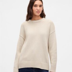 100% Cotton Oversized Sweater in Color Cocoa (deep espresso brown)